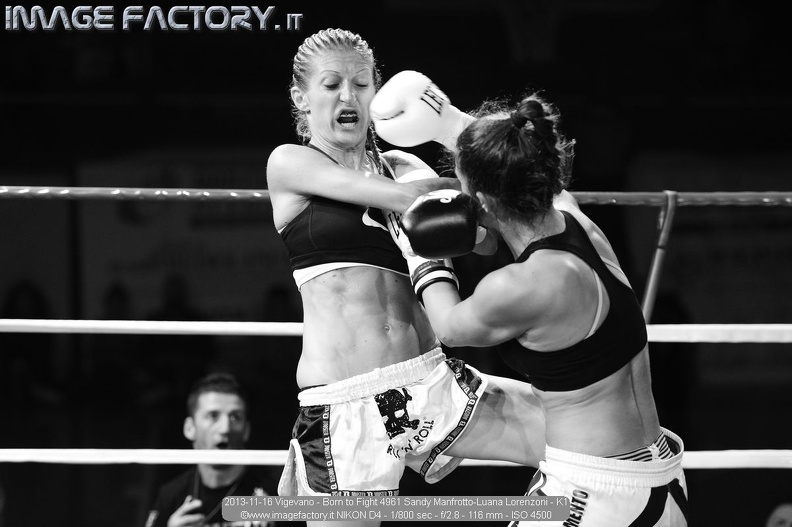 2013-11-16 Vigevano - Born to Fight 4961 Sandy Manfrotto-Luana Lorenzoni - K1.jpg